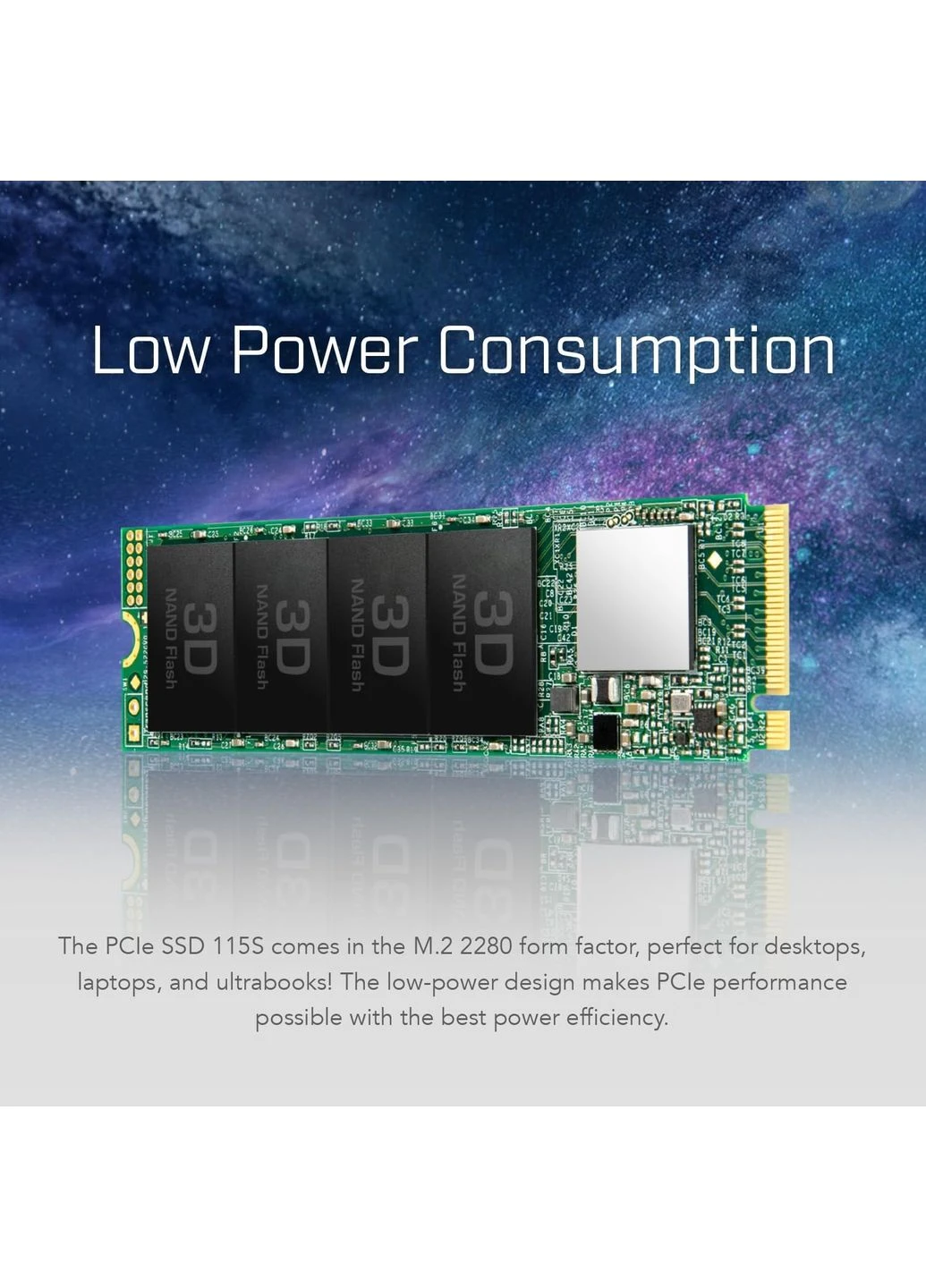 Накопичувач SSD M.2 250GB PCIe 3.0 MTE115S Transcend (398998655)