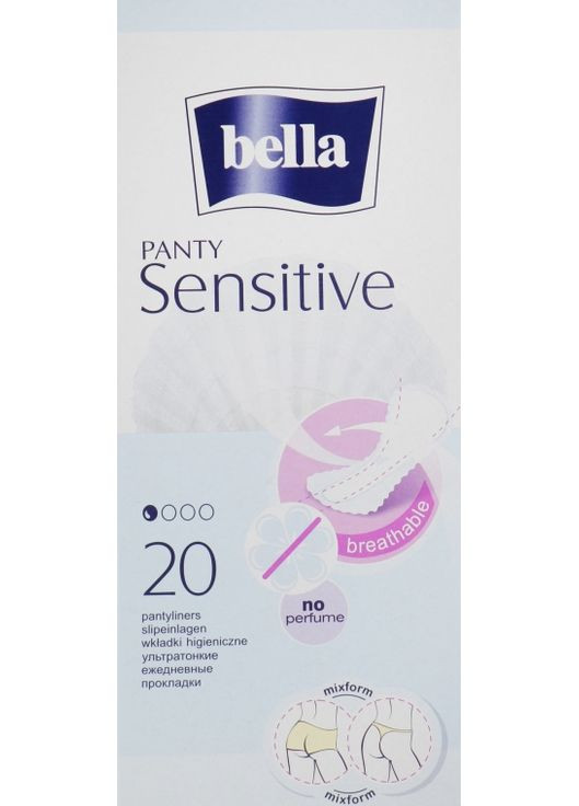 Прокладки Panty Sensitive, 20шт. 20шт (791463-35620) Bella (368646893)