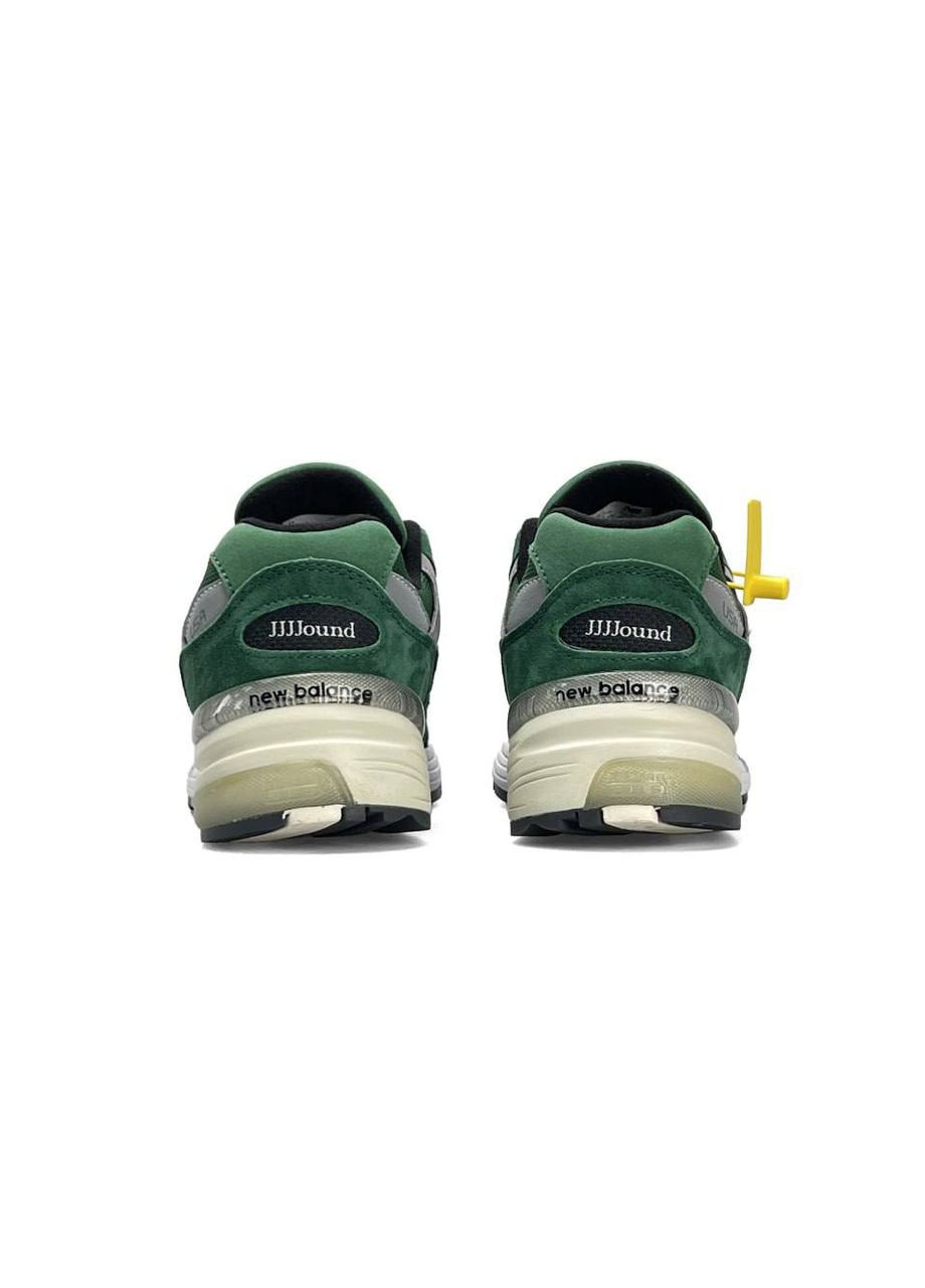 Зеленые демисезонные кроссовки мужские new balance No Brand 992 Green White Grey