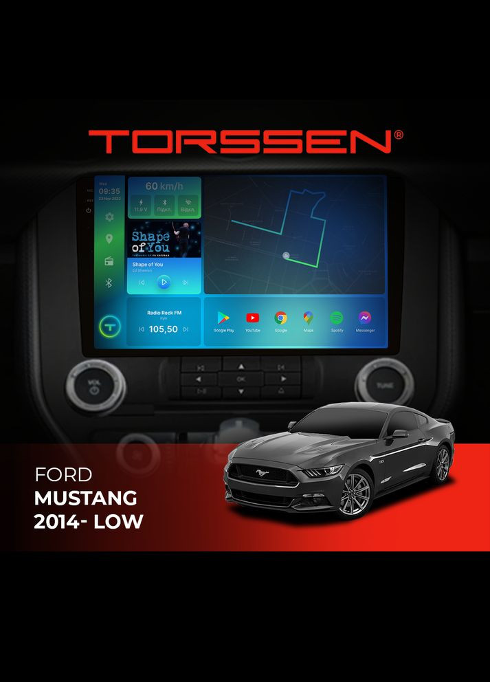 Штатная магнитола 2K Ford Mustang 2014 low FL9 4+64Gb 4G Carplay DSP Torssen (307086630)