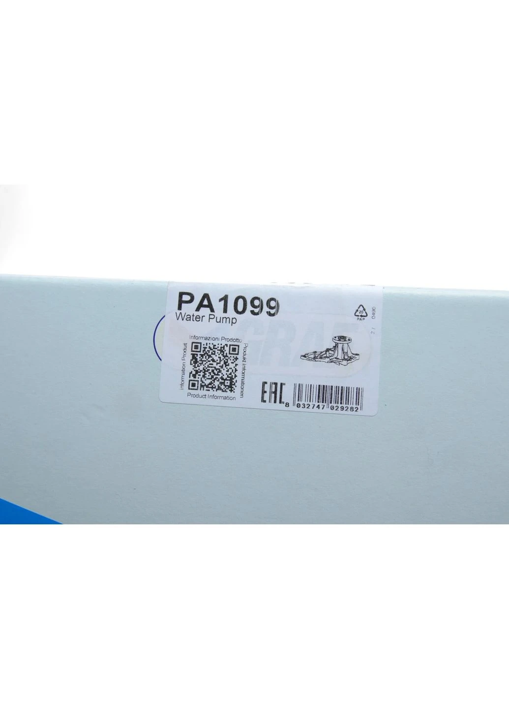Помпа води Mazda 3/6/CX-7 2.2MZR CD 09-13 (R/B) (6 лоп.)) PA1099 UA63 Graf (345761802)