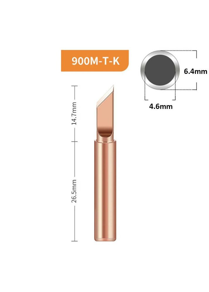 Жало медное для паяльника 900M-T-K лезвие, 5 мм. No Brand (322566969)