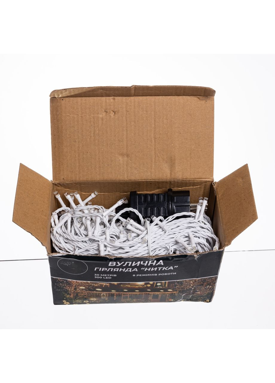 Гірлянда Нитка вулична 30 м 300 LED для декору освітлення вулиці світлодіодна гірлянда для свята Garlando (370432256)