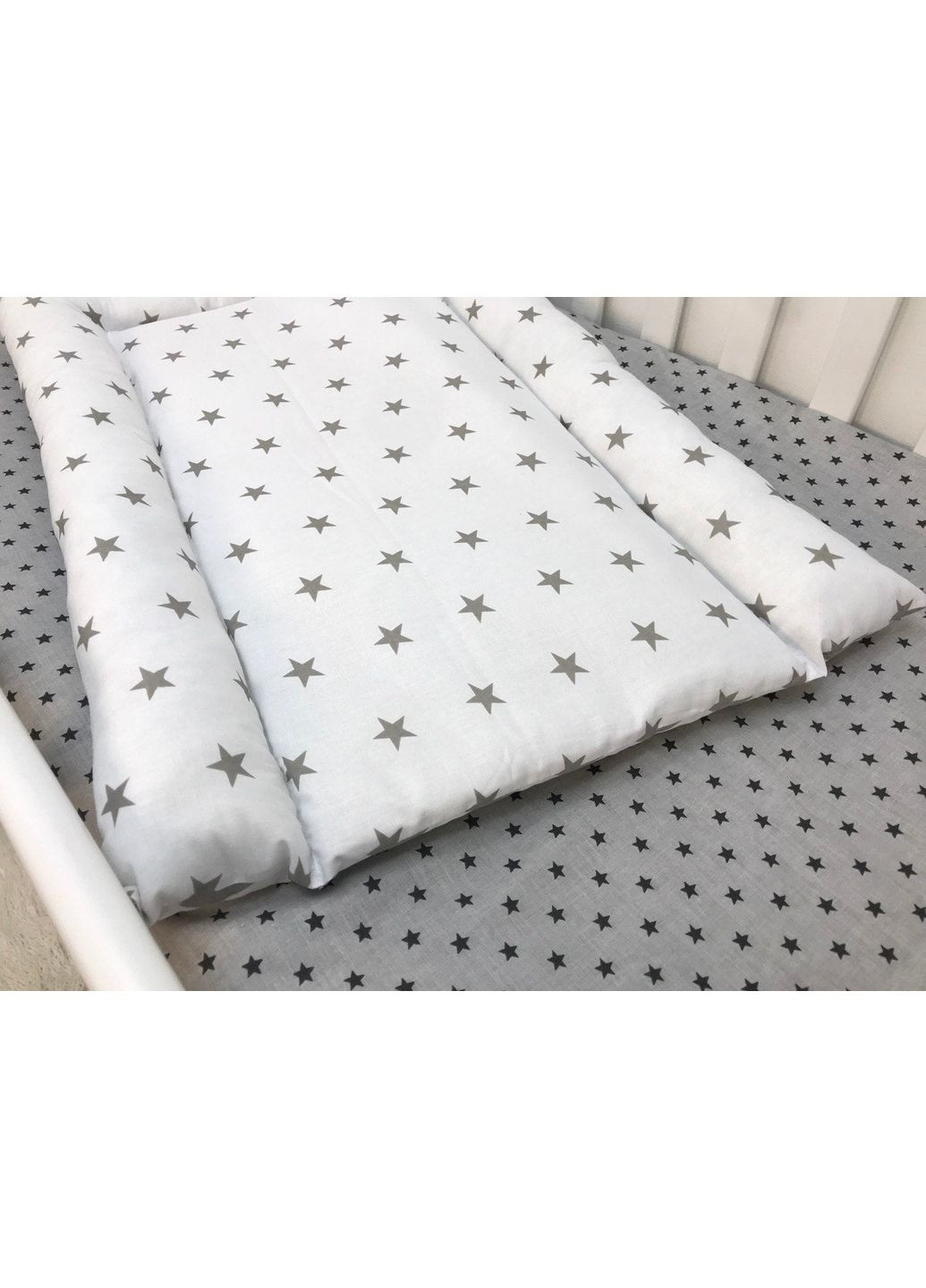 Матрас на пеленальный столик "Серые звездочки" Moontime (367584176)