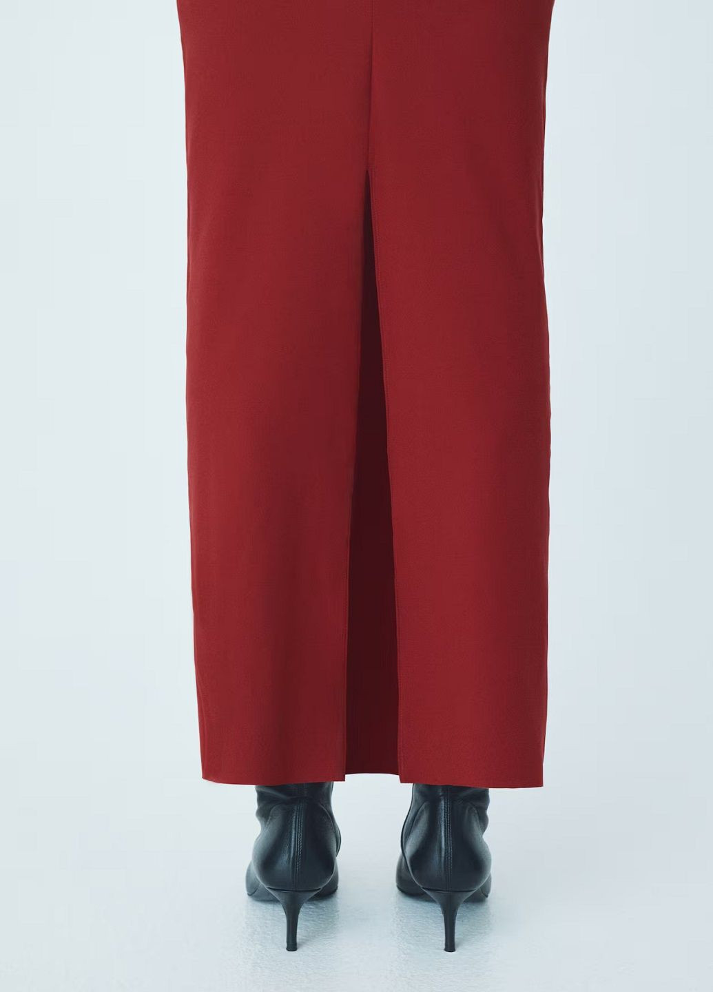 Темно-червона ділова сукня H&M однотонна