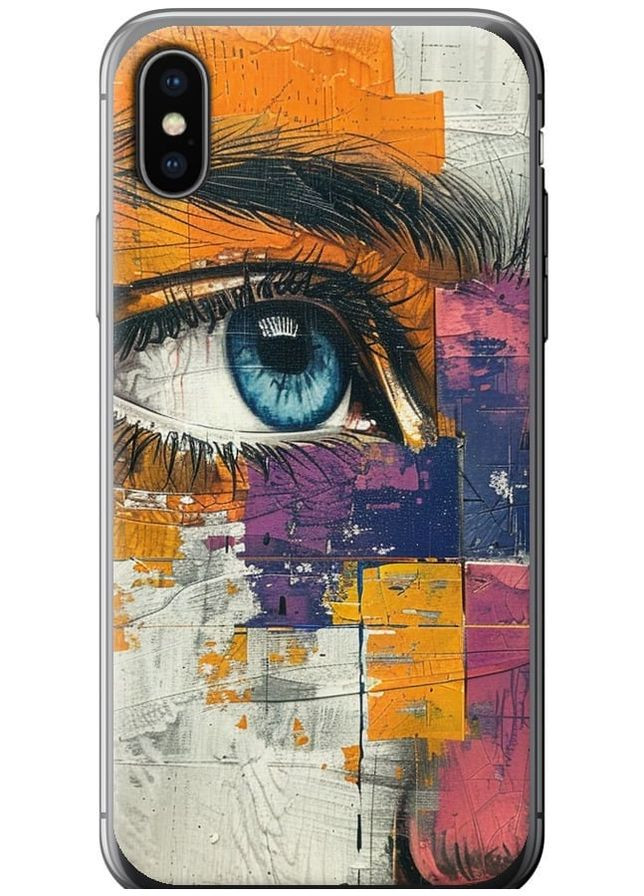 2D пластиковый чехол 'Цветная фреска' для Endorphone Apple iPhone XS (285111553)