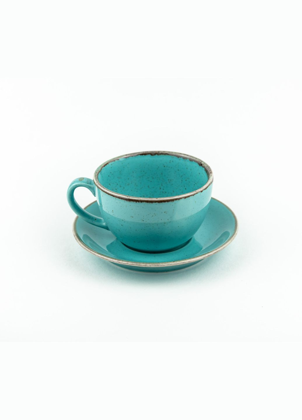 Набір чайний чашка 320мл з блюдцем 16см Seasons Turquoise 222134 Porland (277949080)