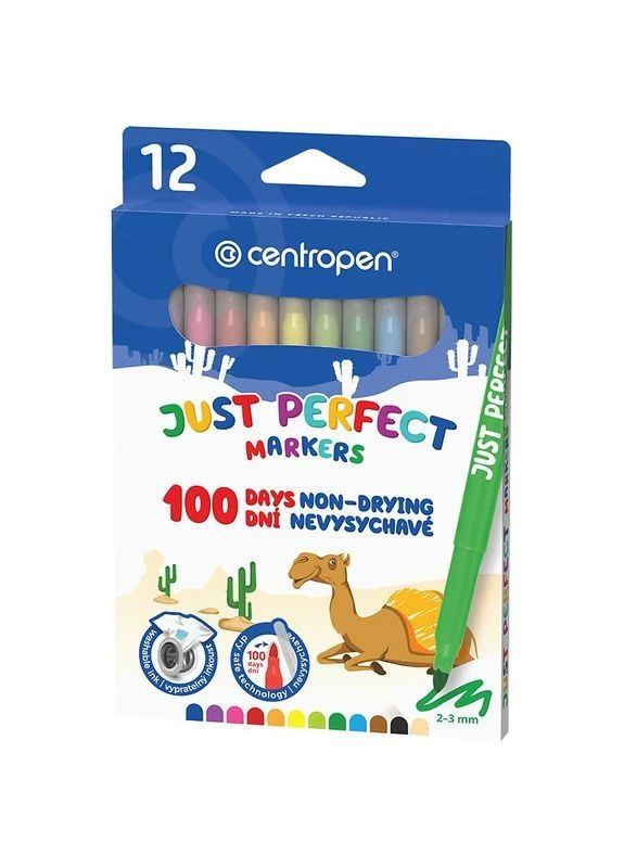 Фломастеры 2510 Just Perfect, набор 12 шт. (Срок доставки до 10 дней!) MIC (388225343)