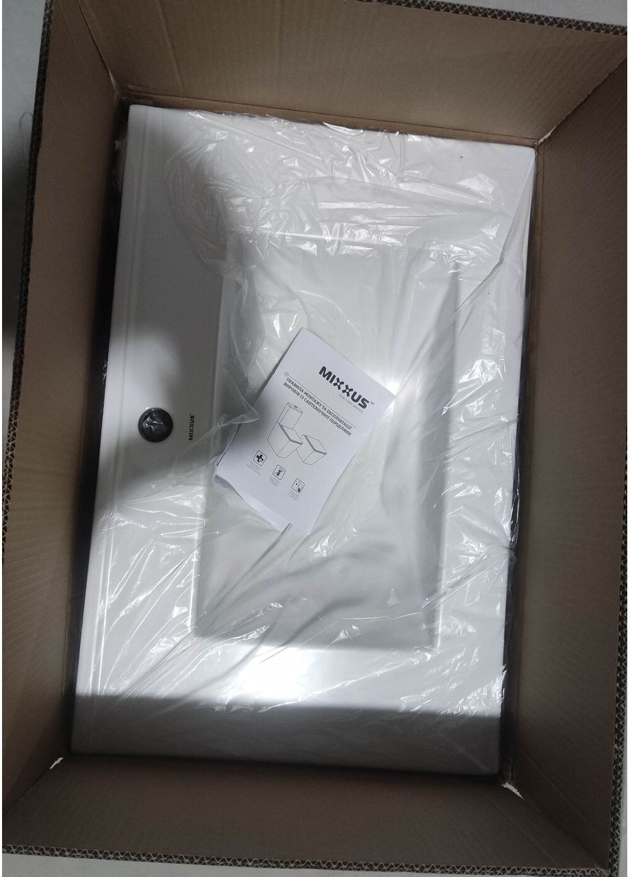 Раковина мебельная Premium CUBIC1502 710х460х170mm с отверстием под смеситель и переливом (MP6496) Mixxus (315728687)