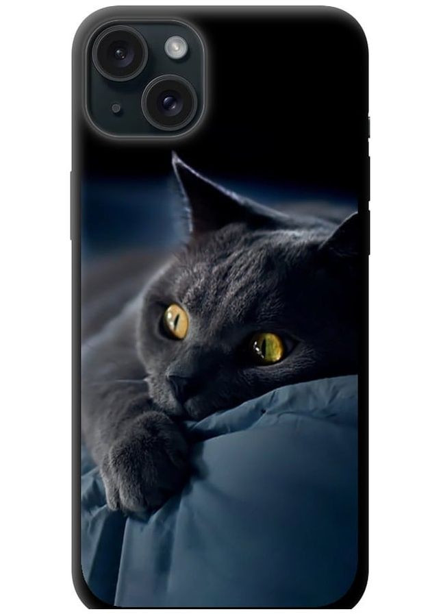 TPU чохол 'Димчастий кіт' для Endorphone Apple iPhone 15 Plus (274065669)