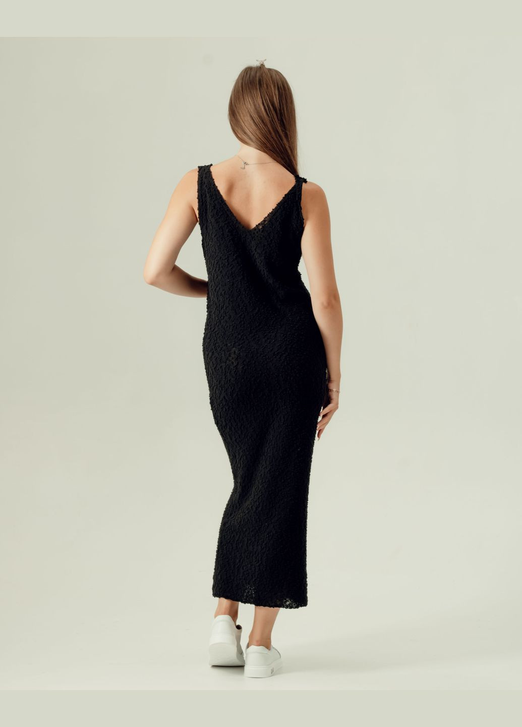 Чорна кежуал сукня жіноча довга Dilvin