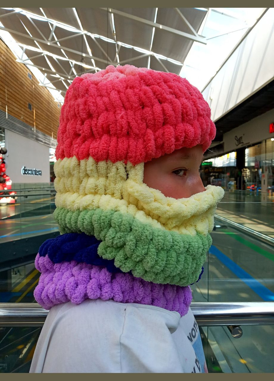 В'язана шапка-балаклава 2 Льва (354331472)