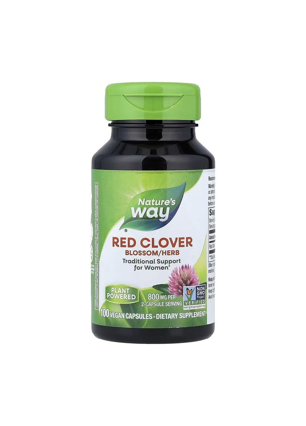 , червона конюшина, 100 веганських капсул (400 мг на капсулу) Nature's Way (366667542)