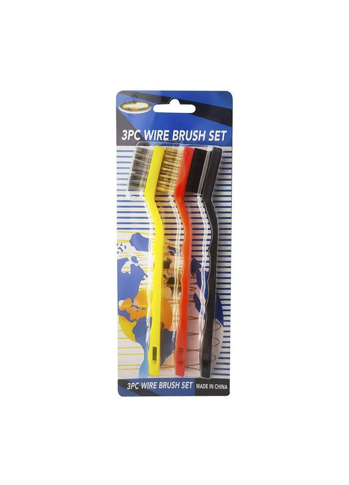 Набор щеток с металлической щетиной для чистки поверхностей 3 шт (NR0217) No Brand (315885544)