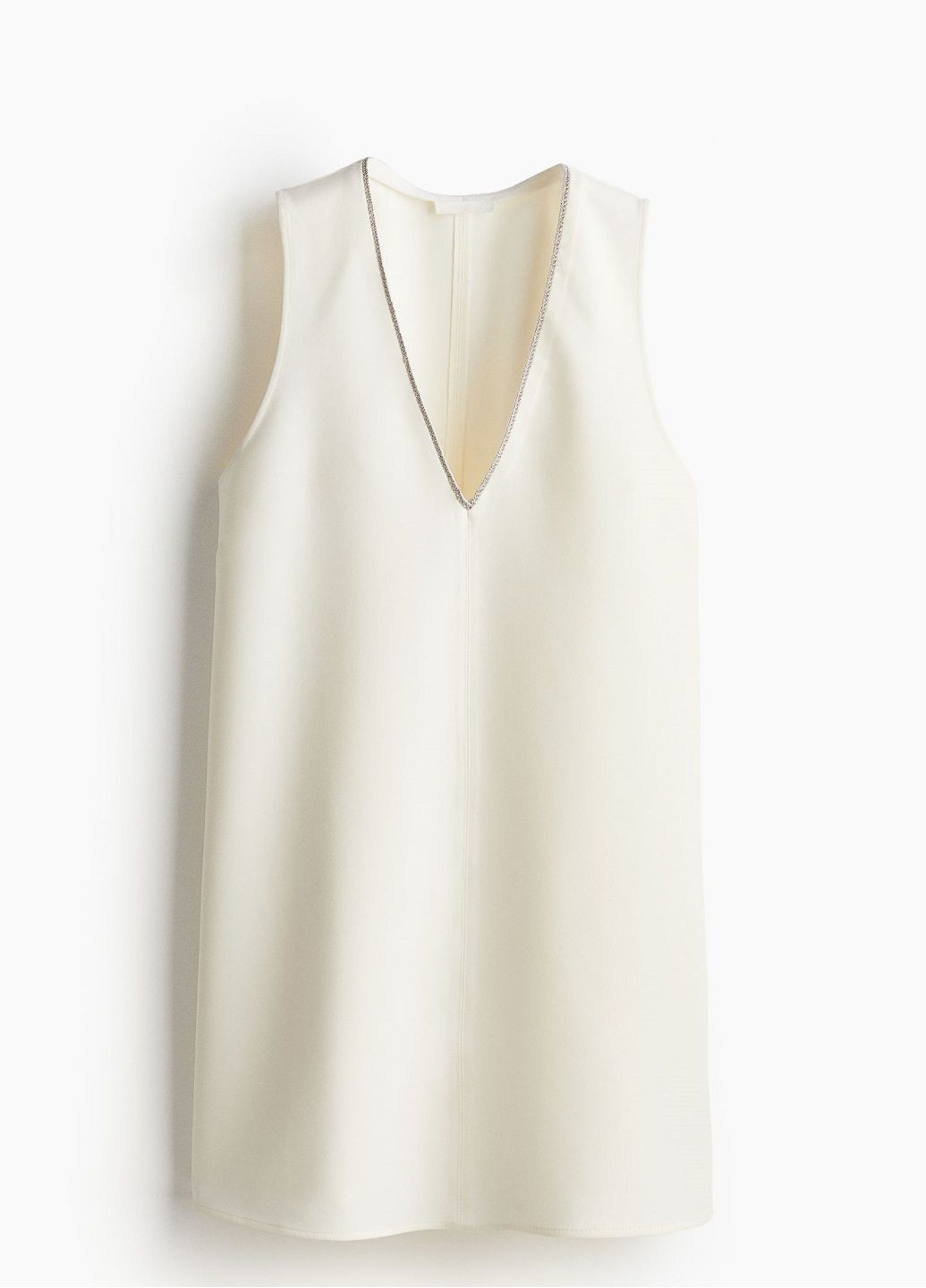 Білий ділова сукня H&M однотонна