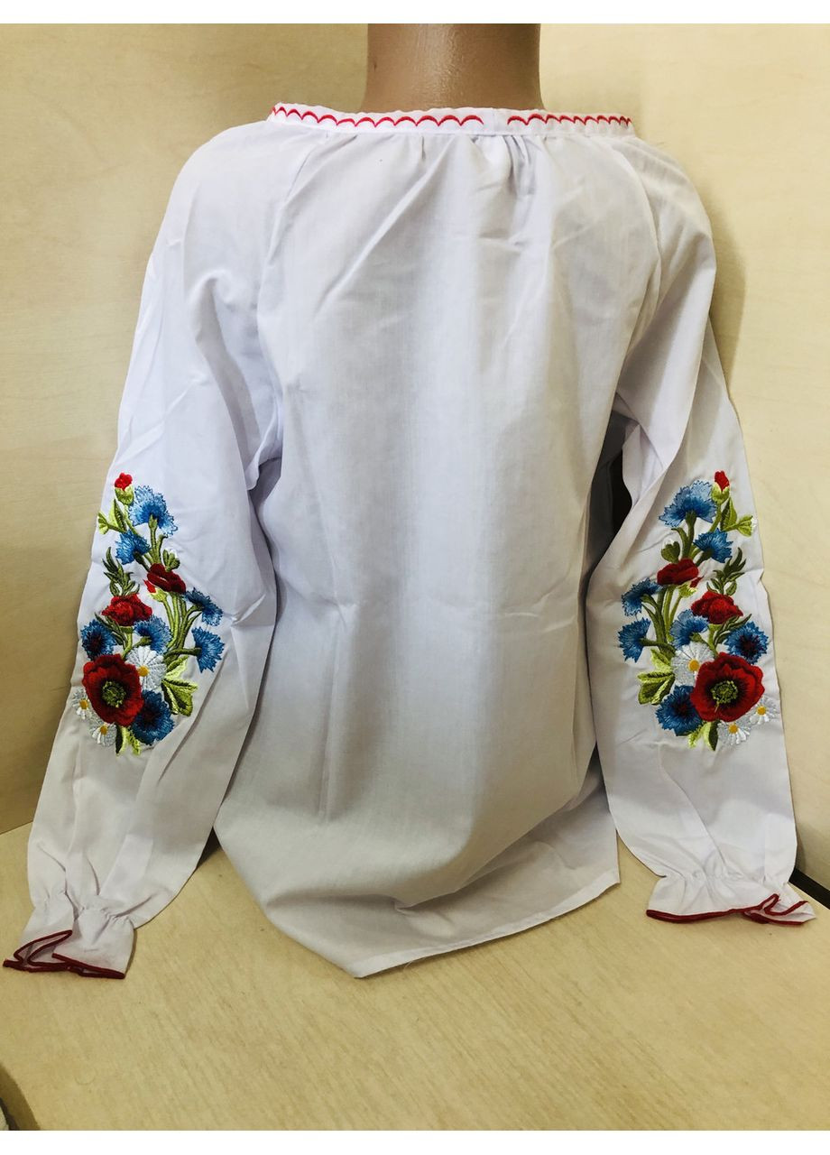 Біла сорочка вишиванка для дівчинки підліткова калина 128 134 140 146 152 158 164 140 (366080078)