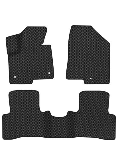 Коврик в салон (HY11913ZE3KH3RBB) Evatech Hyundai Santa FE (DM) 3 clips 2012-2017 3 поко (366728733)