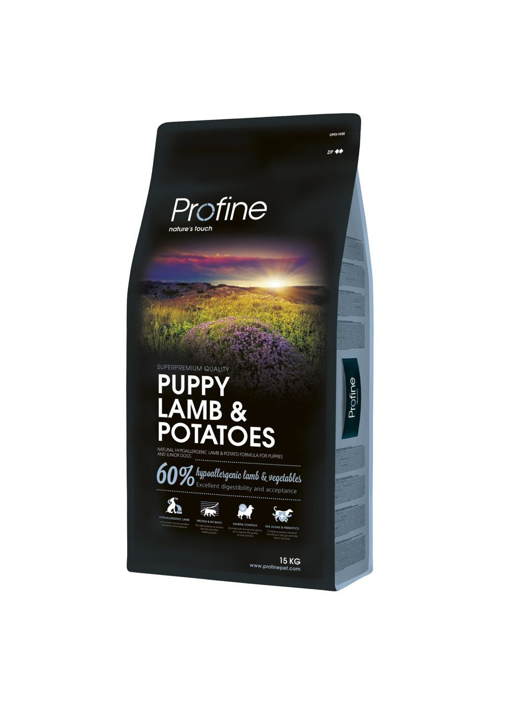 Сухий гіпоалергенний корм для цуценят усіх порід Puppy Lamb з ягням і картоплею 15 кг Profine (279572572)