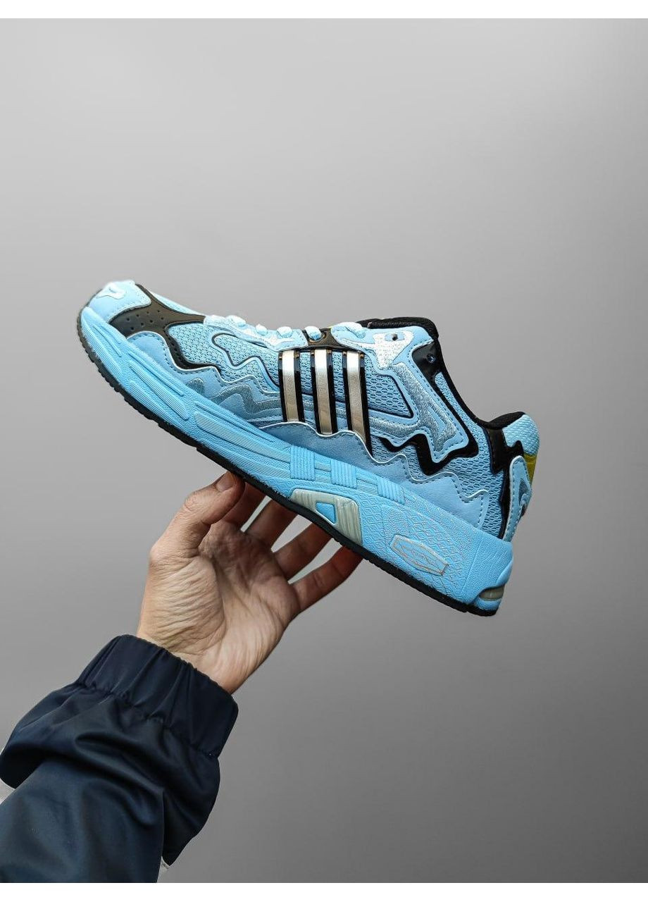 КРОСІВКИ ЖІНОЧІ ADIDAS X BAD BUNNY RESPONSE BLUE BLACK АДІДАС БЕД БАНІ No Brand чорні демісезони (368884857)