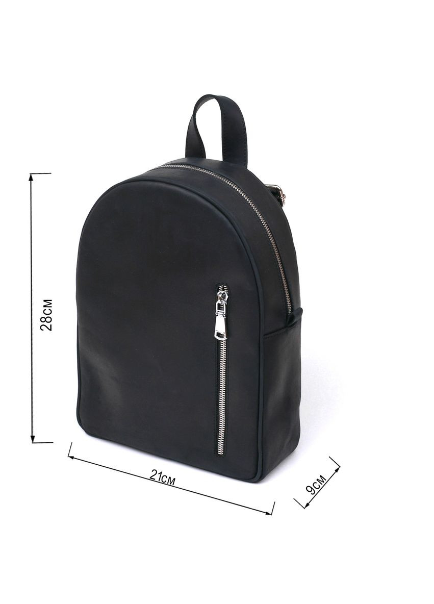 Універсальний жіночий рюкзак із натуральної шкіри з кишенями чорний (sku_16328) No Brand (329860394)