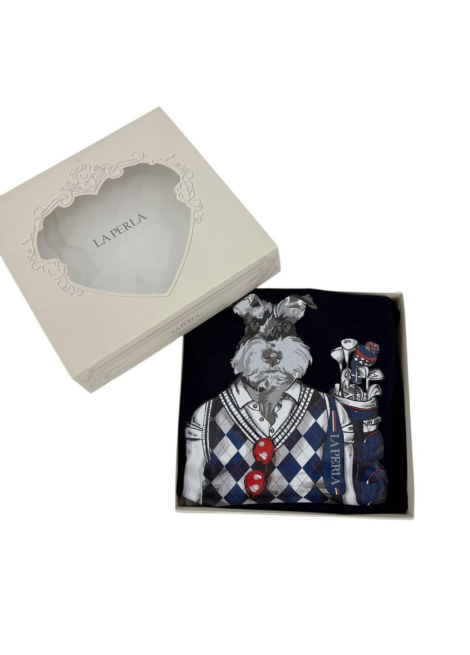 Синя піжама, арт. 51202, schnauzer, 8 років, 128 см La Perla