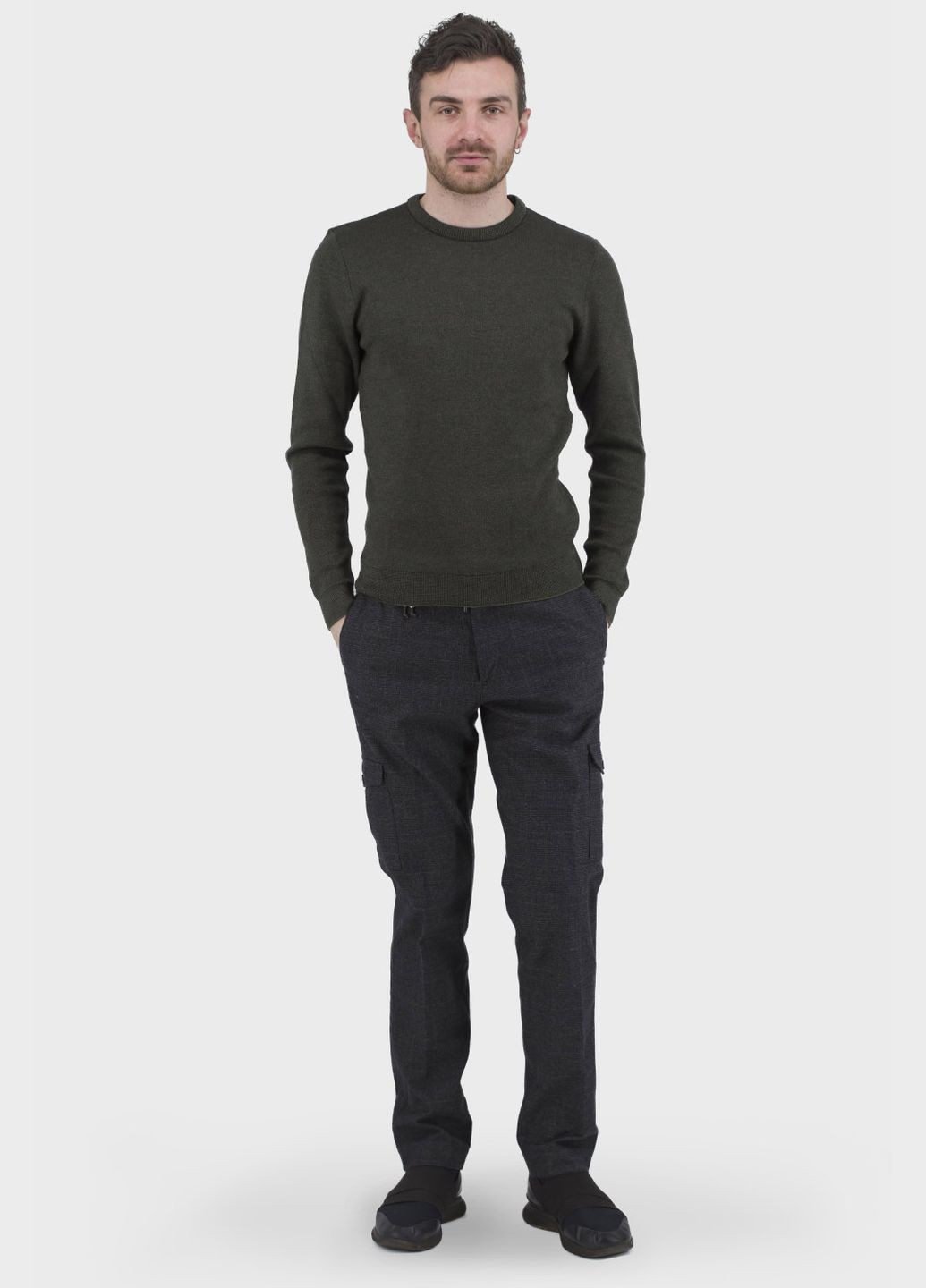 Чоловіча класична кофта з круглим вирізом без підкладки на осінь (, ), 47196 Buke (329727342)