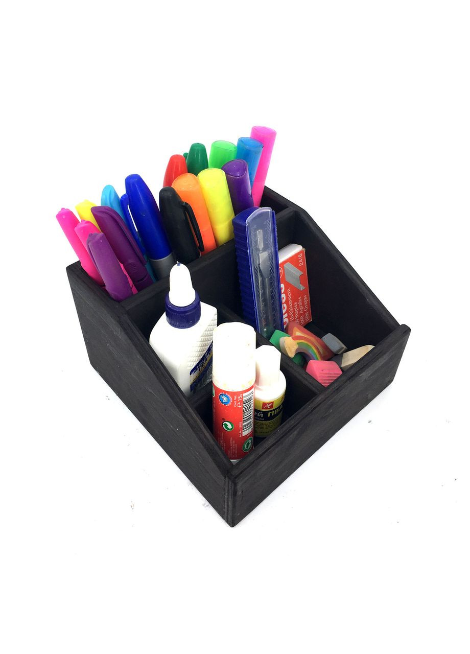 Органайзер настільний з дерева Тудор венге (КНЦ-007612) No Brand (328226414)