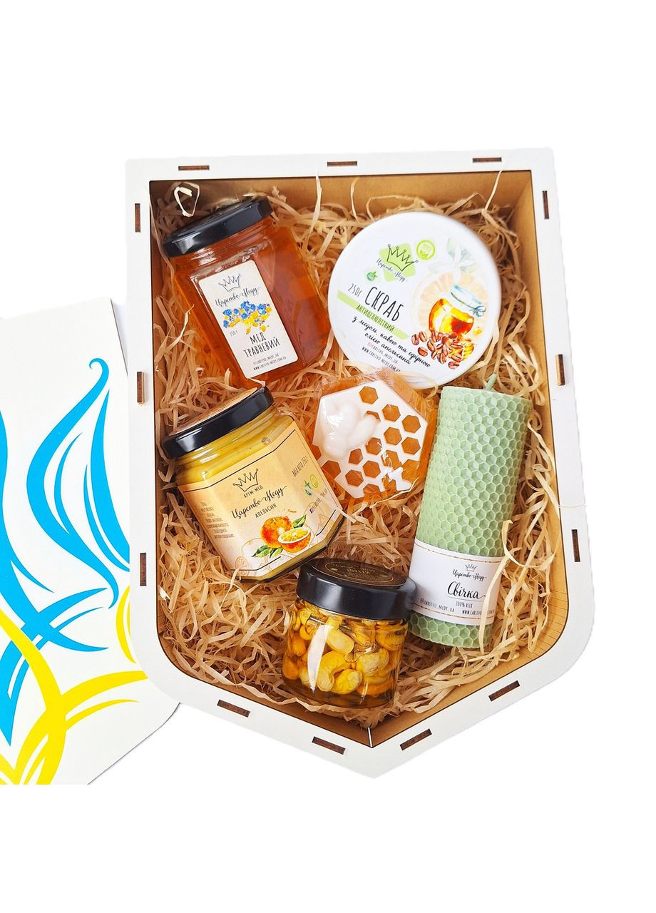 Патриотические подарки в украинском стиле №134 для иностранцев с украинским символикой "ГЕРБ УКРАИНЫ". Царство Меду (330027793)