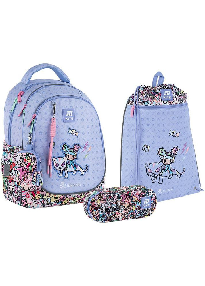 Шкільний набір Tokidoki Рюкзак + Пенал + Сумка для взуття SET_TK25-700M Kite (324230434)