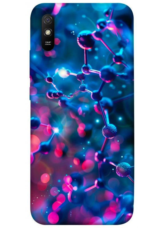 Чехол с принтом для Xiaomi Redmi 9A / для Ксяоми, сяоми, ксиоми редми 9А Neon molucula No Brand (338603548)
