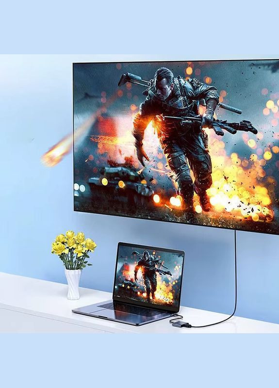 USB-концентратор 3 в 1 HDMI - USB 3.0 - USB-C No Brand (330641104)