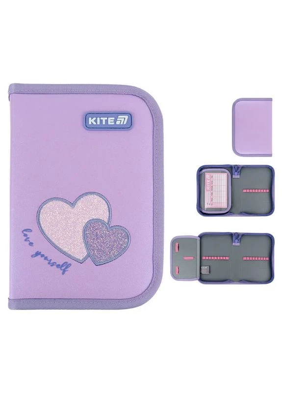 Пенал без наполнения Sweetheart 621, 1 отделение, 1 отворот (K25-621-1) Kite (328262023)