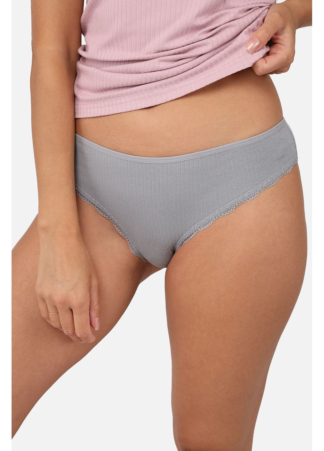 Труси бразильяно жіночі колір сірий ЦБ-00282959 Nicoletta (356937574)