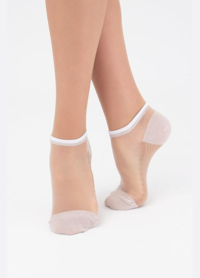 Прозорі шкарпетки Giulia ws1 cristal 029 cream (290987447)