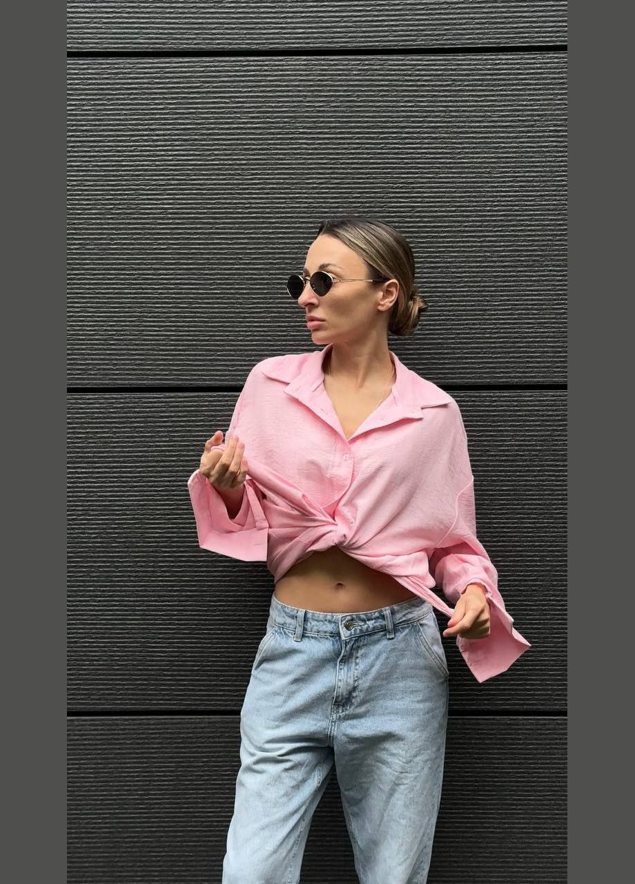 Сорочка оверсайз з жатого льону LeVi (335878608)