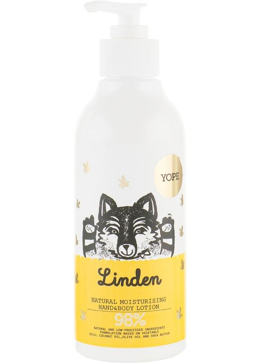 Бальзам для рук "Липовий цвіт" Linden Blossom Natural Hand And Body Balm 300ml (539067-100200) YOPE (368614314)