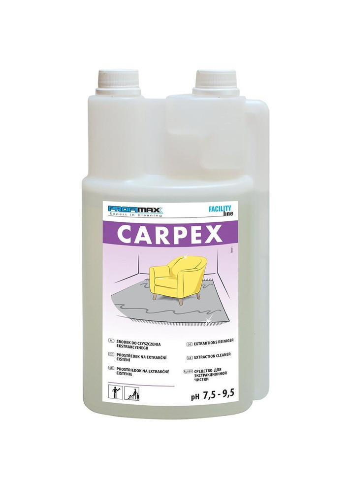 Средство для экстракционной очистки тканевых стеновых покрытий и текстильных обоев PROFIMAX Carpex 1л (3097) Lakma (295032137)