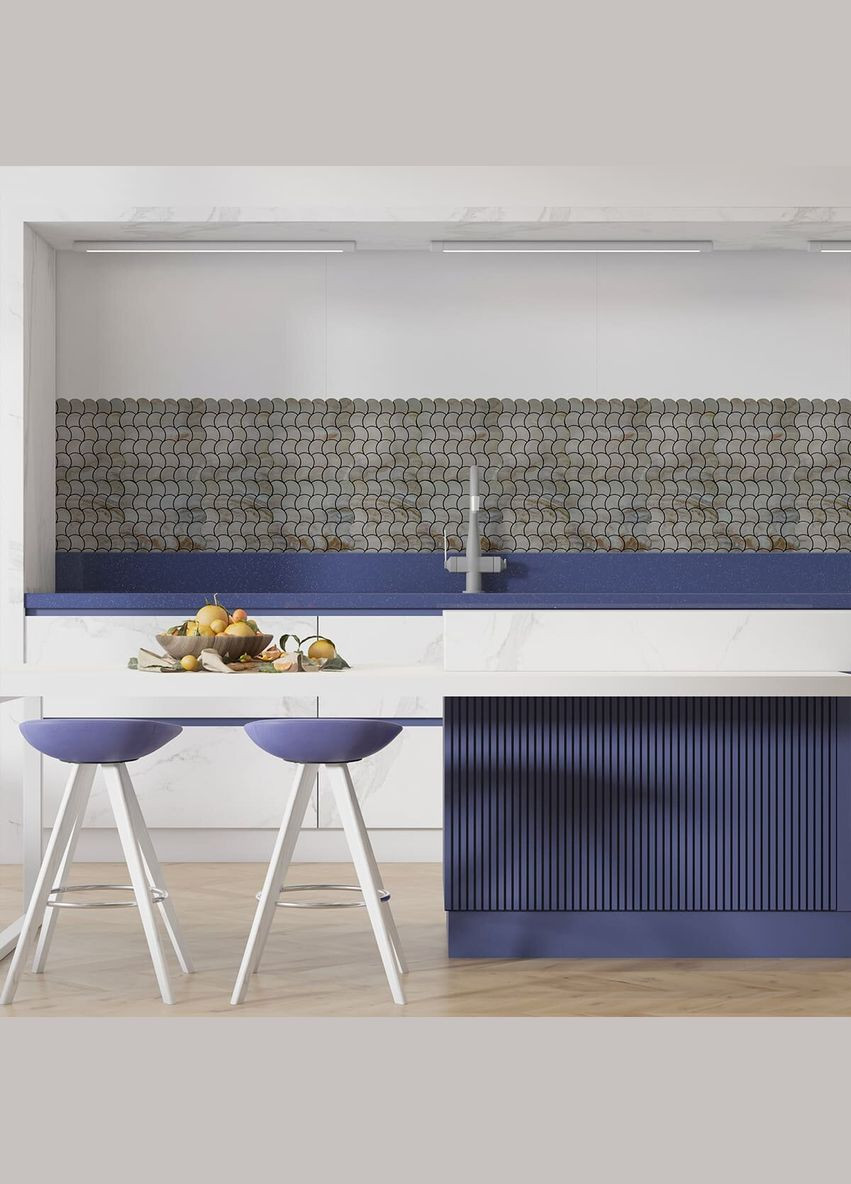 Самоклеюча PET мозаїка 30x30CMx4MM (D) SW-00001667 Бежевий Sticker Wall (298284808)