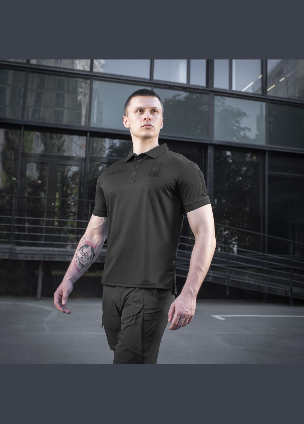 Поло Elite Tactical Coolmax Black (2XL) M-TAC (303411861)