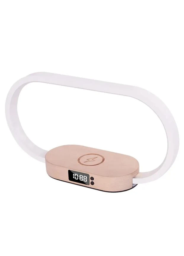 Беспроводное зарядное устройство WR08 3in1+Lamp/Clock/Wireless 10W Мят.упак. No Brand (337994188)