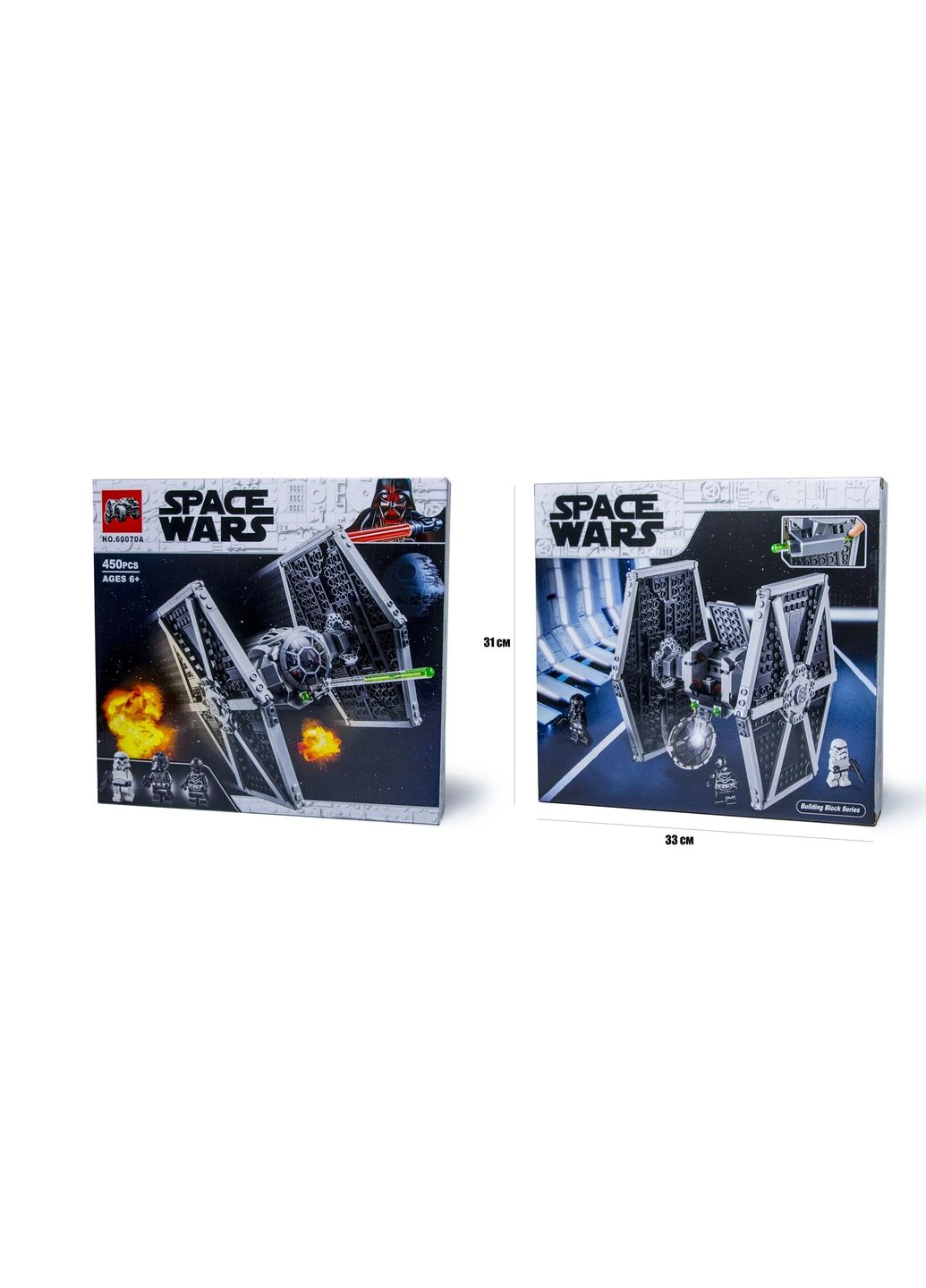 Конструктор, імперський винищувач, 450 деталей. Black (1292145436) Star Wars (340912028)
