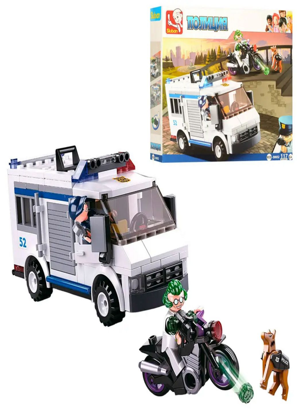 Конструктор Поліція M38-B0652 117 деталей Sluban (301872512)