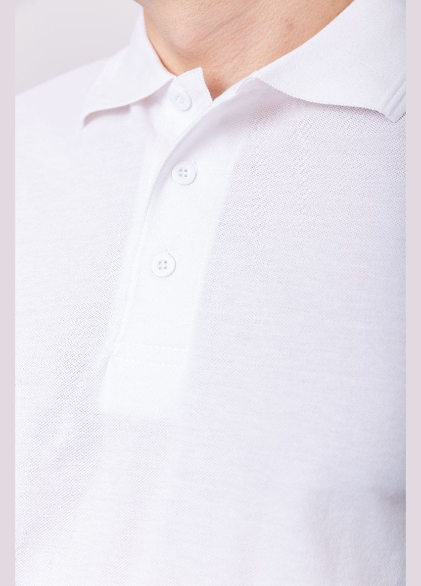 Молочна поло чоловіче однотонне 244r015 з довгим рукавом Ager