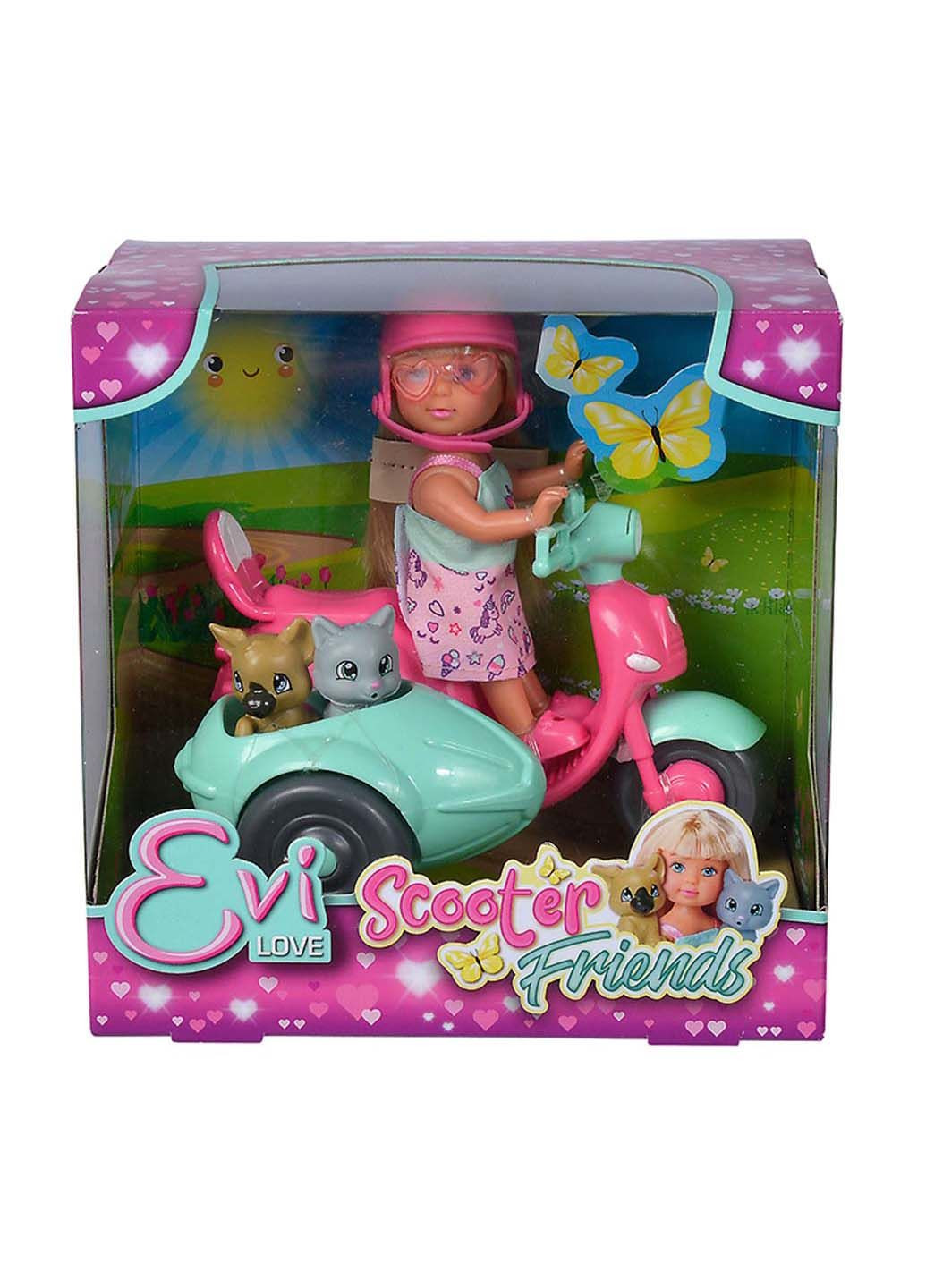 Игровой набор Эви Traveling on a scooter with animals с аксессуарами Simba (278082595)
