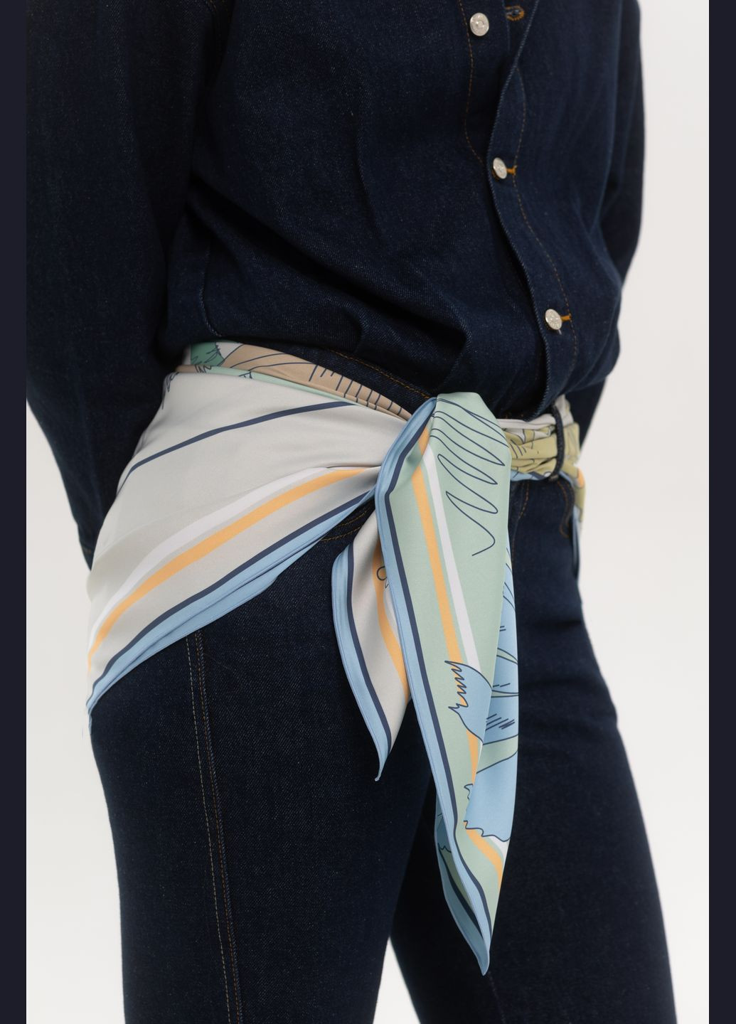 Шовкова хустка «Луцьк» 55х55 см різнокольоровий Shpalta (338596821)