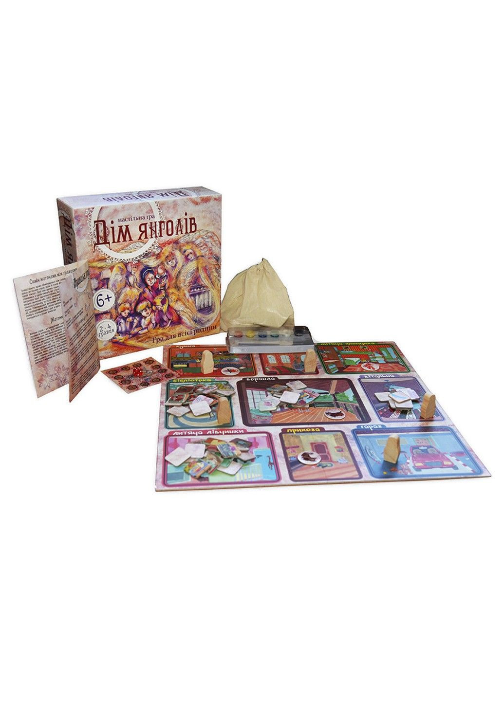 Настольная игра Strateg Дом ангелов на украинском языке в коробке 30х30х7 см No Brand (334343206)