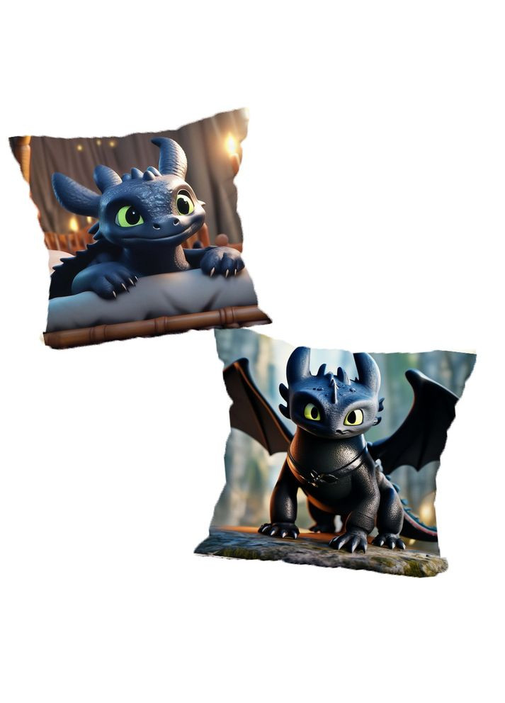 Подушка Беззубик Как укротить дракона двухсторонняя см (p0806) No Brand (327003493)