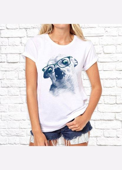 Жіноча з принтом Собачка в окулярах Кавун футболка (316346448)