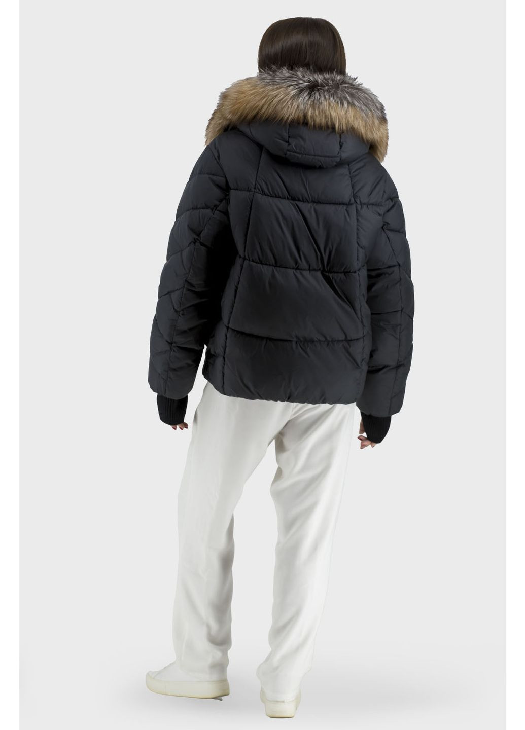 Чорний зимній Пуховик No Brand