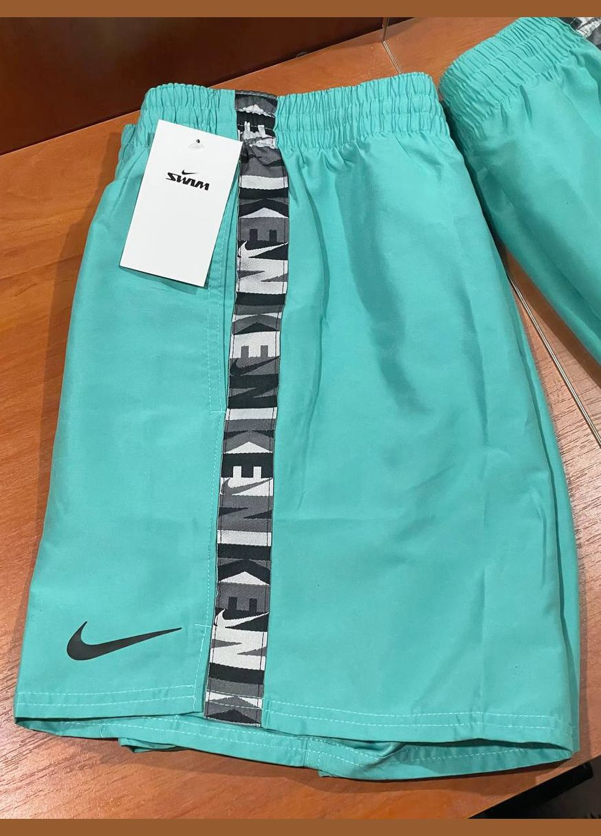 Спортивные шорты плавки Nike swimming 5 inch volley logo taping shorts (287340069)